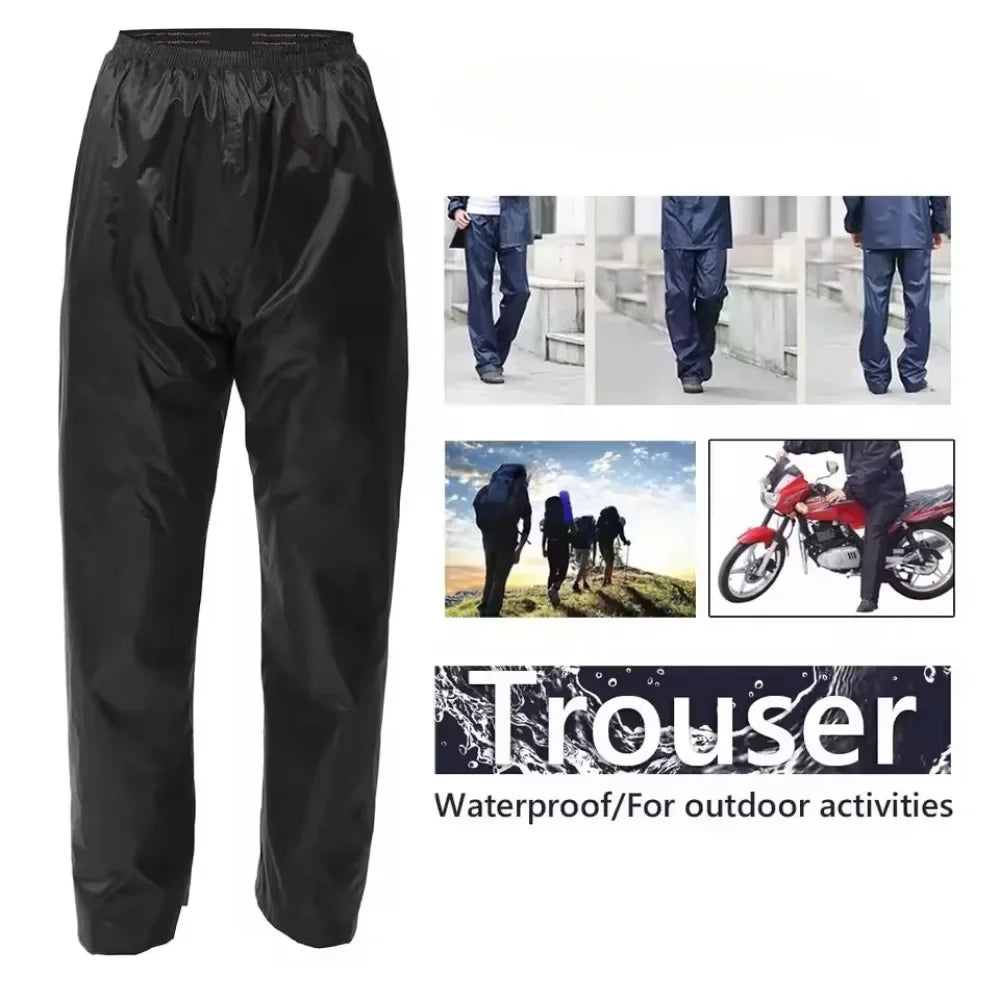 Waterproof Outdoor Trousers for Men Women Riding Bike Motorcycle Camping Comfortable Soft Breathable Hard Wearing Rain Pants