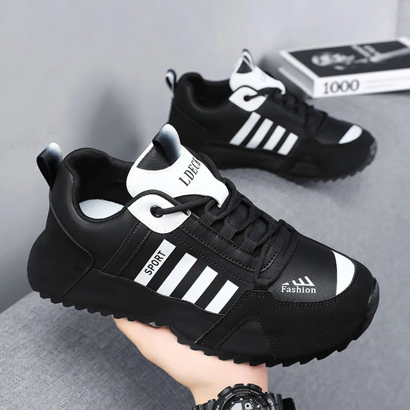 Shoes for Men Fashion High Quality Leather Mens Shoes Light Luxury High-end Breathable Comfort Casual Sneakers