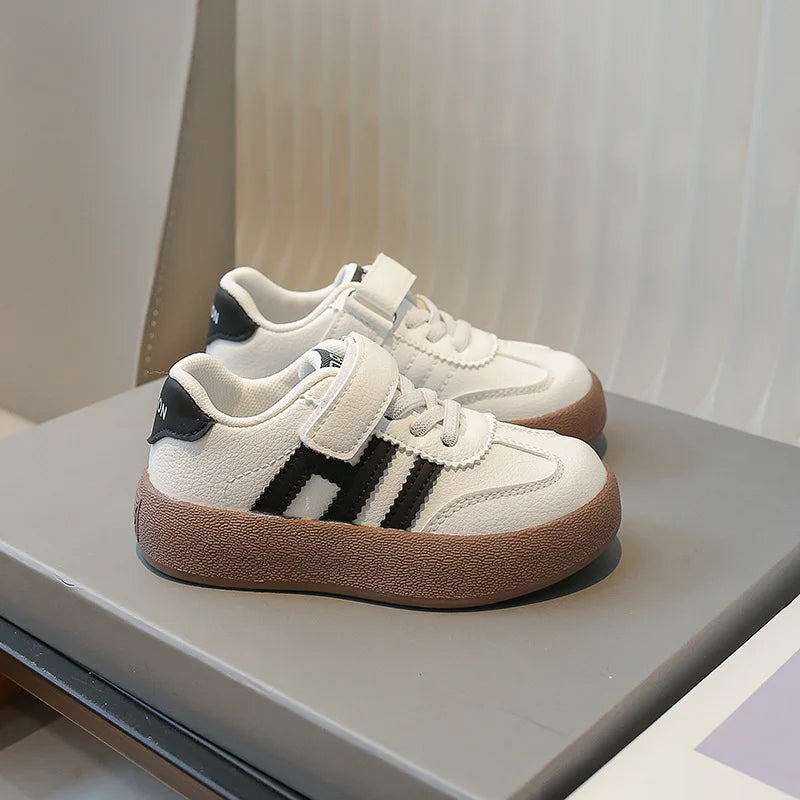 Children's Skate Shoes Girls White Sneakers 2023 Autumn New Fashion Boys Canvas Shoes Kids Sports Shoes Unisex Casual Shoes