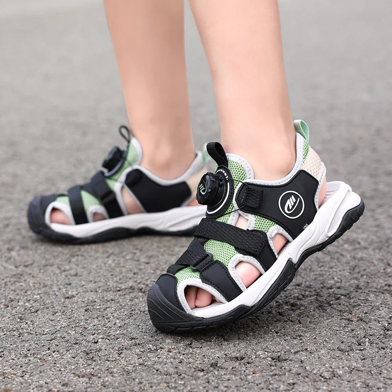 Children Shoes Summer Closed-toe Sandals for Kids Casual Sports Sandal Anti-skid Wear-resistant Beach Shoes for Boys 2025 New