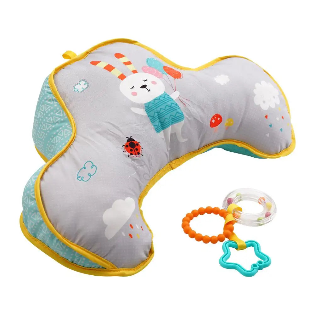 Baby Pillow Tummy Time Toy Lying Pillow High Contrast Baby Sensory Toy Double-Sided Pillows Training Gifts Birthday Head-up