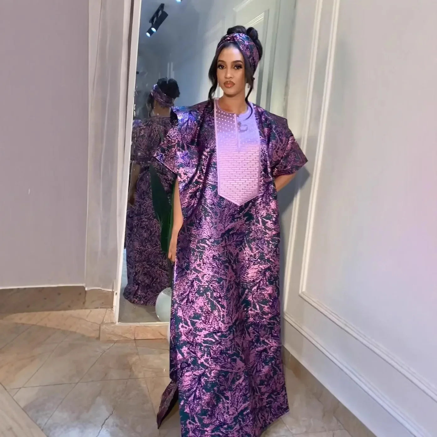 2025 African Dresses for Women Traditional Africa Clothing Dashiki Ankara Outfits Gown Abayas Robe Muslim Kaftan Maxi Long Dress