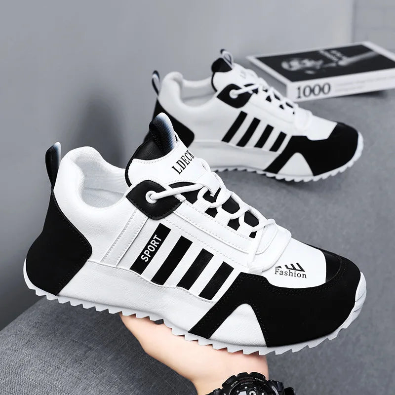 Shoes for Men Fashion High Quality Leather Mens Shoes Light Luxury High-end Breathable Comfort Casual Sneakers