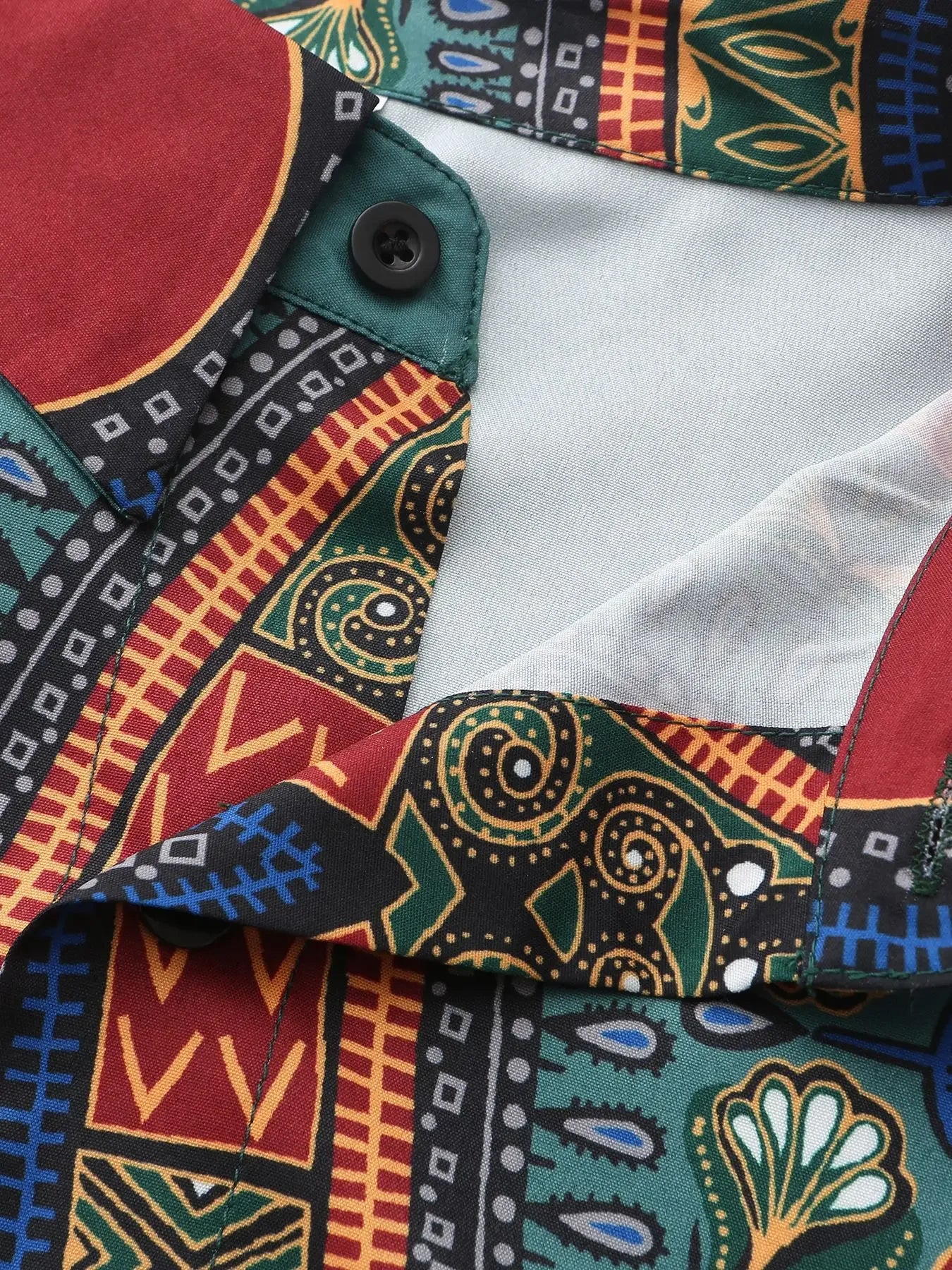 Dashiki African Clothes for Men Fashion African Men Printing Long Sleeve Polyester Shirts Traditional Men Clothing Outfits M-4XL