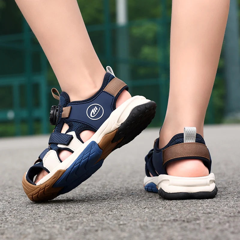 Children Shoes Summer Closed-toe Sandals for Kids Casual Sports Sandal Anti-skid Wear-resistant Beach Shoes for Boys 2025 New