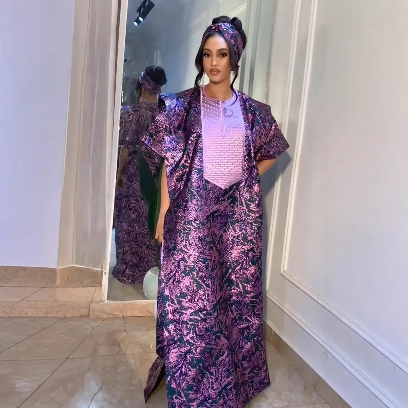 2025 African Dresses for Women Traditional Africa Clothing Dashiki Ankara Outfits Gown Abayas Robe Muslim Kaftan Maxi Long Dress