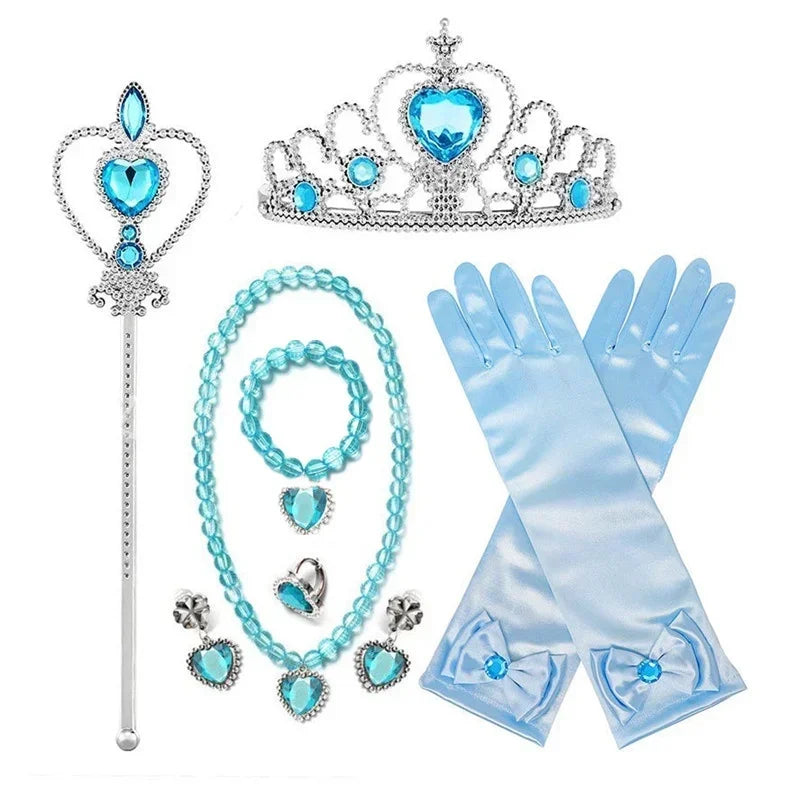 Cinderella Dress for Girls 4-10Yrs Carnival Cosplay Princess Costume Puff Sleeve Birthday Party Costume Halloween For Kids