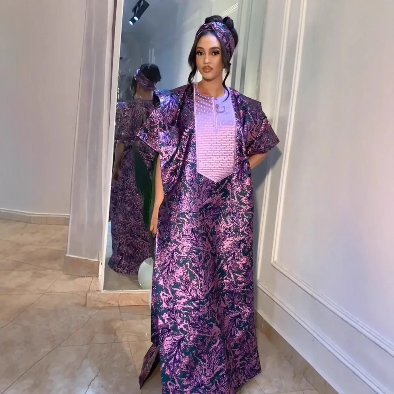 2025 African Dresses for Women Traditional Africa Clothing Dashiki Ankara Outfits Gown Abayas Robe Muslim Kaftan Maxi Long Dress