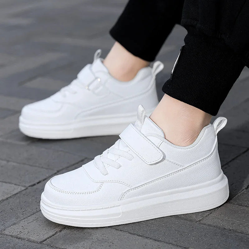 Children's Sneakers Kids Fashion Design White Non-slip Casual Shoes for Boys Girls Hook Breathable Sneakers Toddler Outdoor Shoe