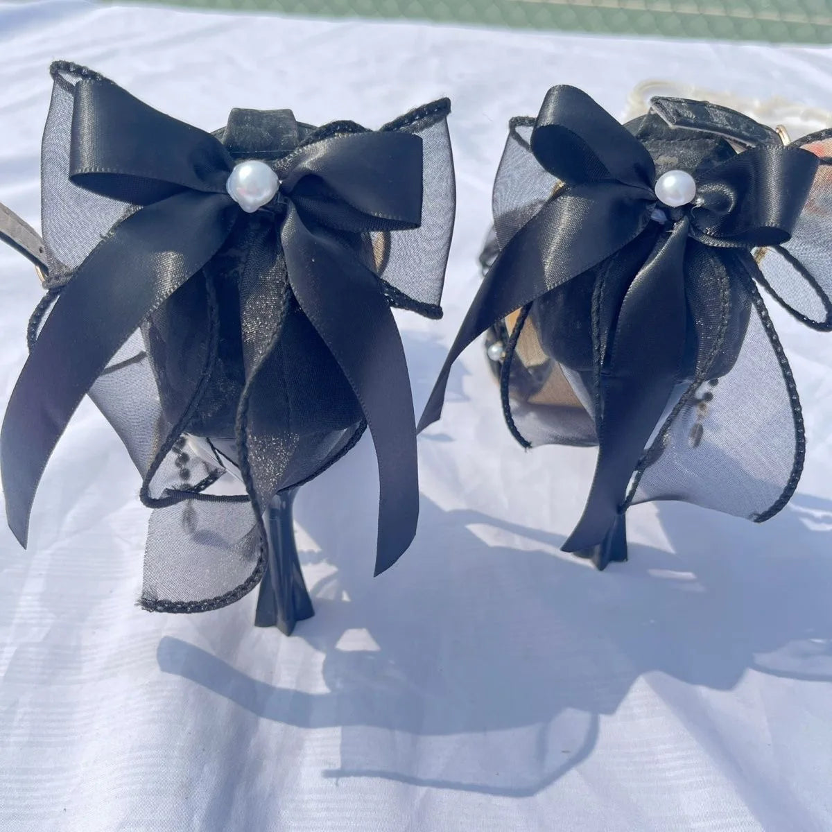 Elegant woman heeled shoes black lolita shoes heels for ladies y2k dress shoes for women High quality wedding shoes bride