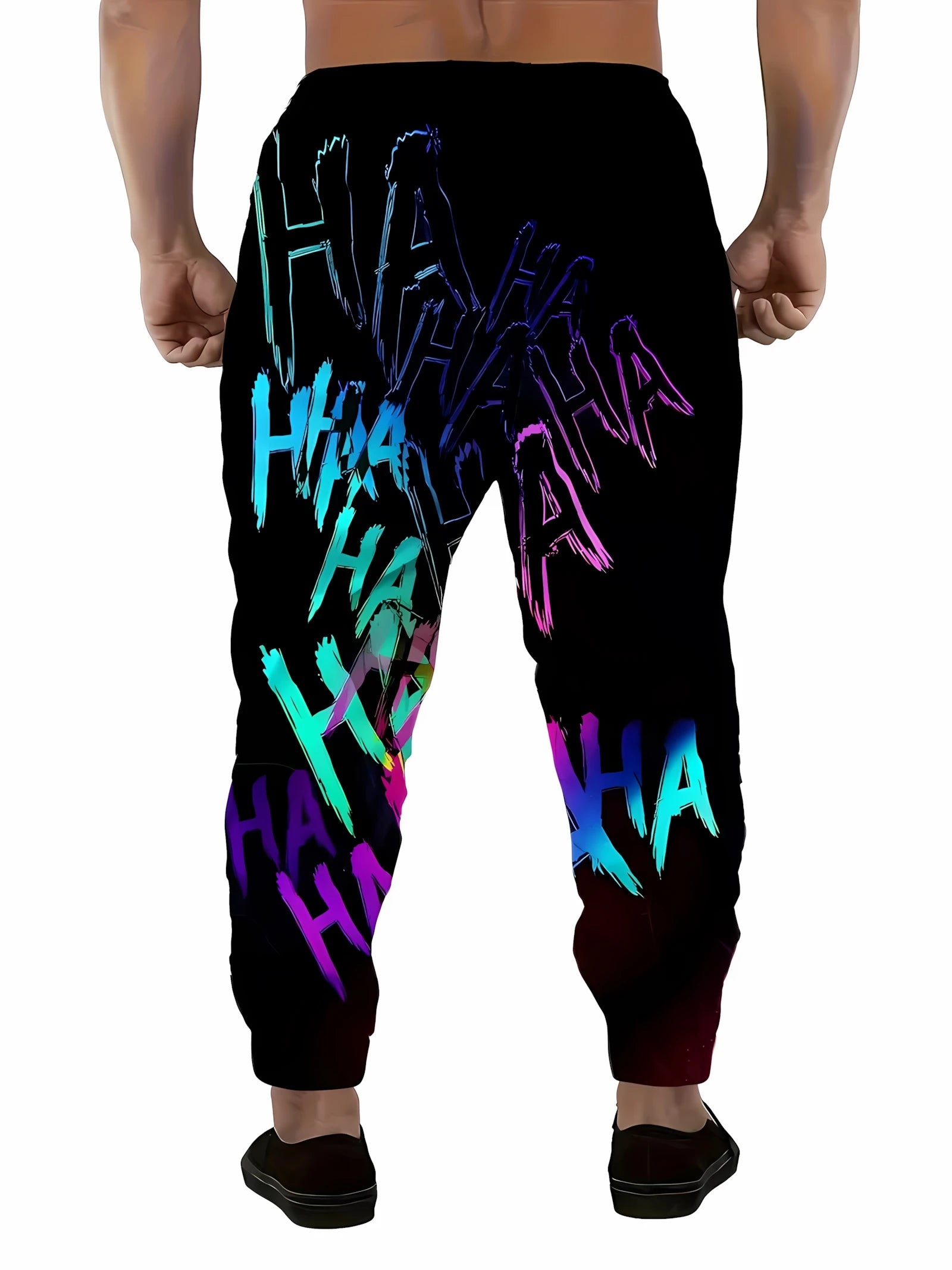 The new men's trousers for the autumn of 2025 are casual and fashionable 3D letter printed outdoor street style men's long pants