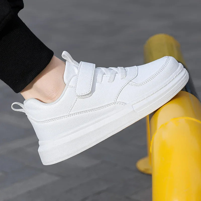 Children's Sneakers Kids Fashion Design White Non-slip Casual Shoes for Boys Girls Hook Breathable Sneakers Toddler Outdoor Shoe