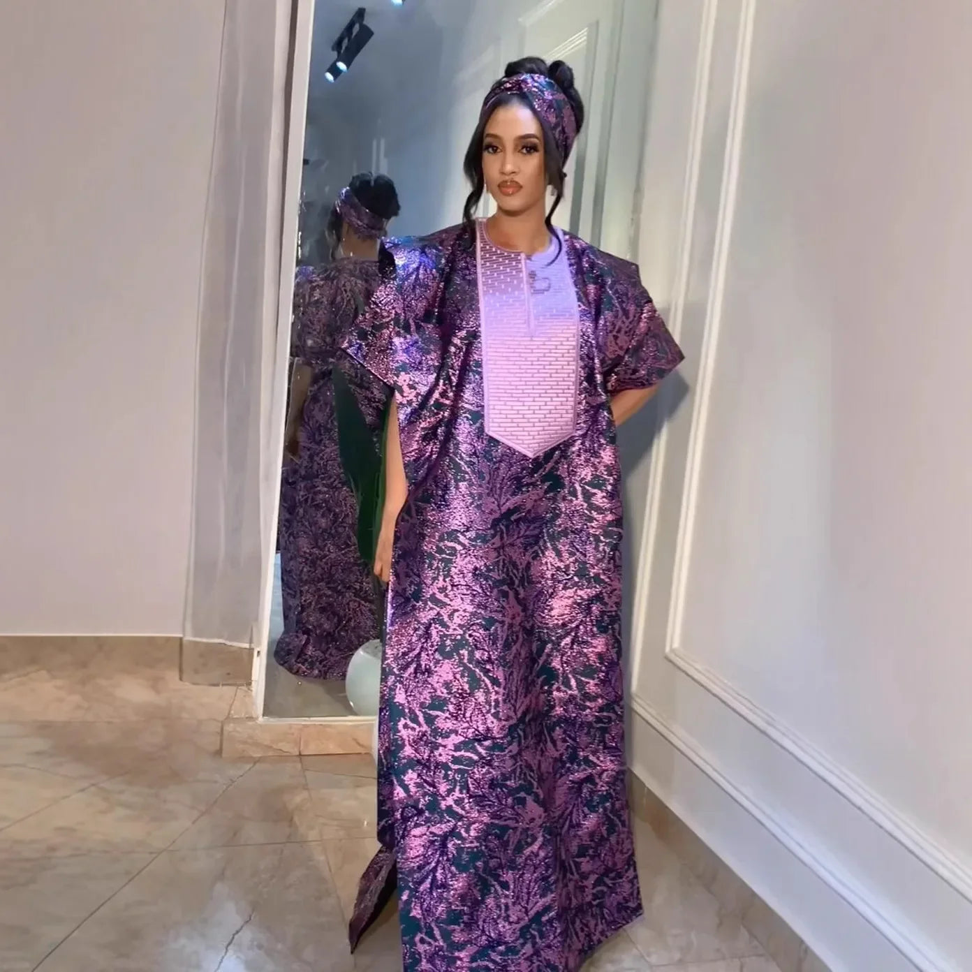 2025 African Dresses for Women Traditional Africa Clothing Dashiki Ankara Outfits Gown Abayas Robe Muslim Kaftan Maxi Long Dress