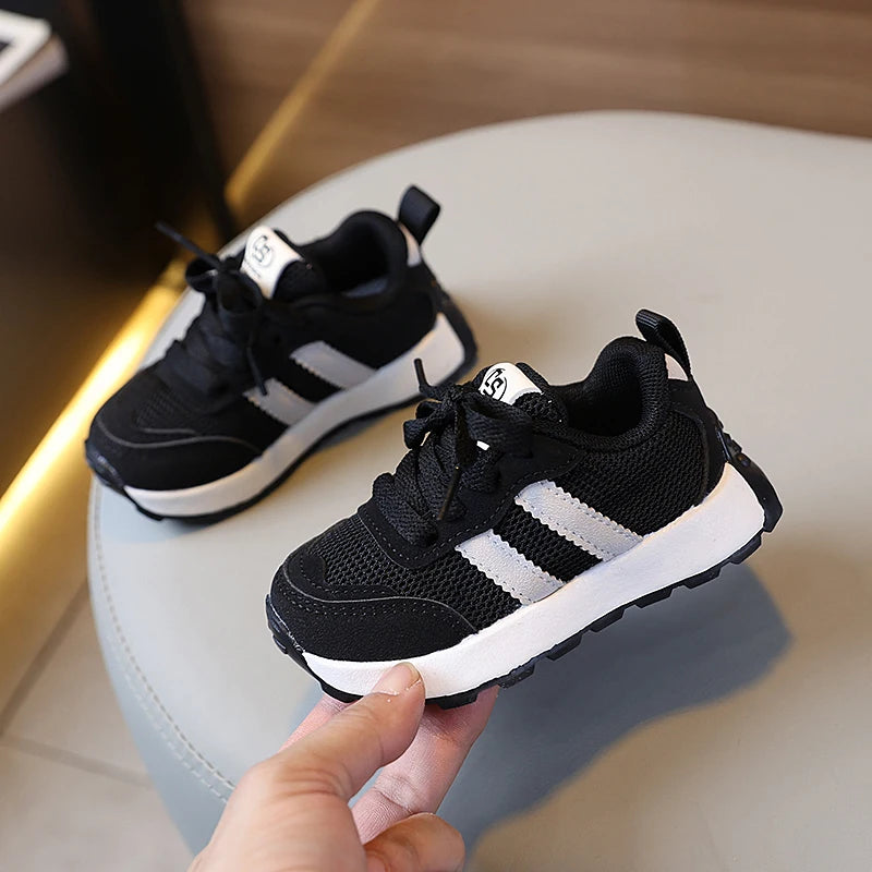 New children's single shoes spring new soft soled walking shoes 3-6 years  old children's antislip sports shoes