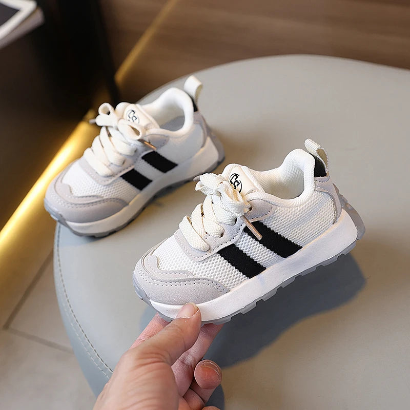 New children's single shoes spring new soft soled walking shoes 3-6 years  old children's antislip sports shoes