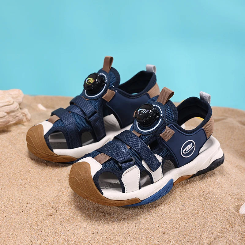 Children Shoes Summer Closed-toe Sandals for Kids Casual Sports Sandal Anti-skid Wear-resistant Beach Shoes for Boys 2025 New