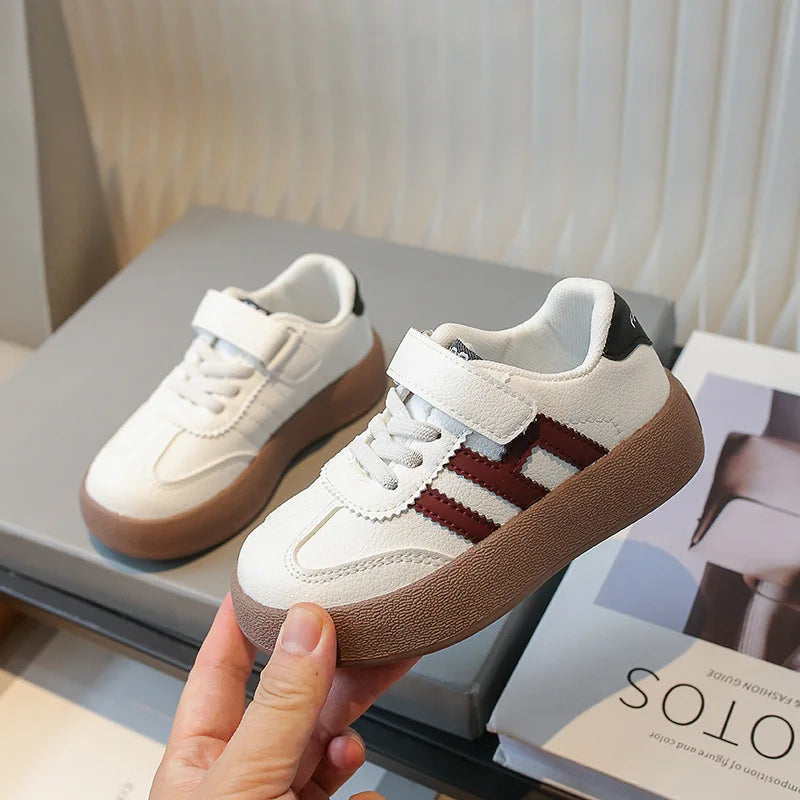 Children's Skate Shoes Girls White Sneakers 2023 Autumn New Fashion Boys Canvas Shoes Kids Sports Shoes Unisex Casual Shoes