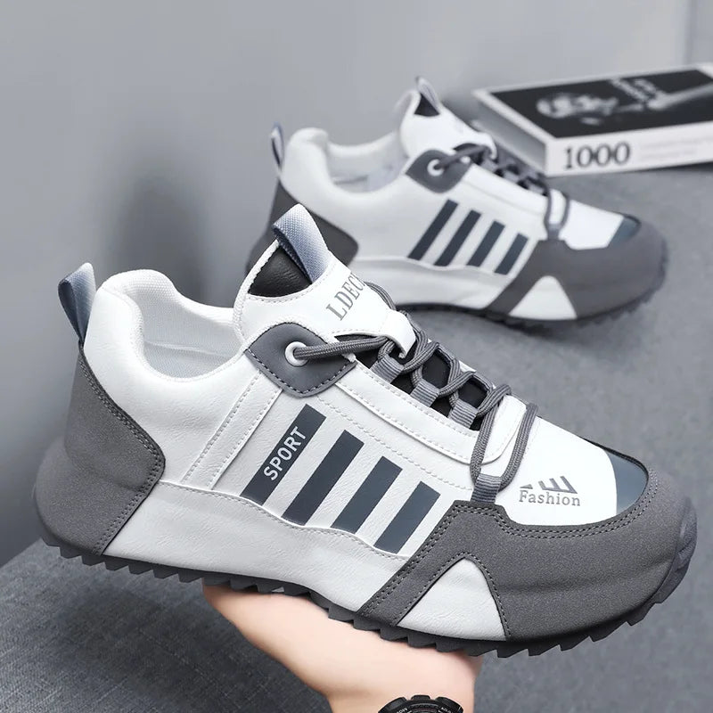 Shoes for Men Fashion High Quality Leather Mens Shoes Light Luxury High-end Breathable Comfort Casual Sneakers